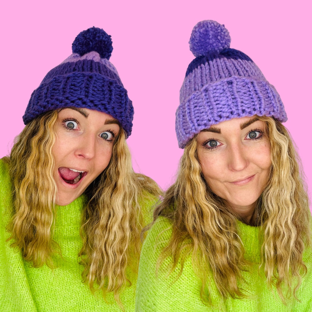 bestie bobble hat knit kit
