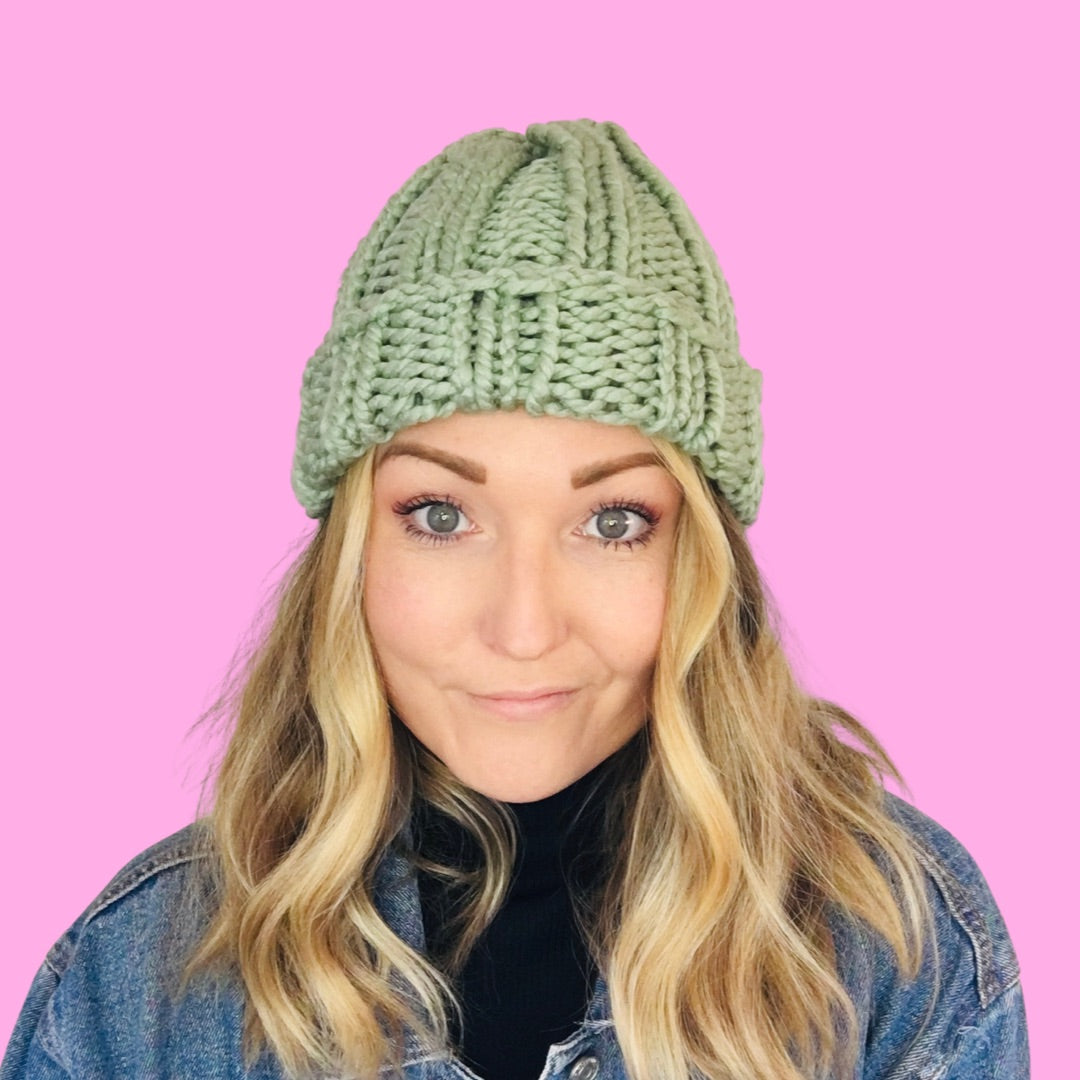 beginner hat and scarf knit kit