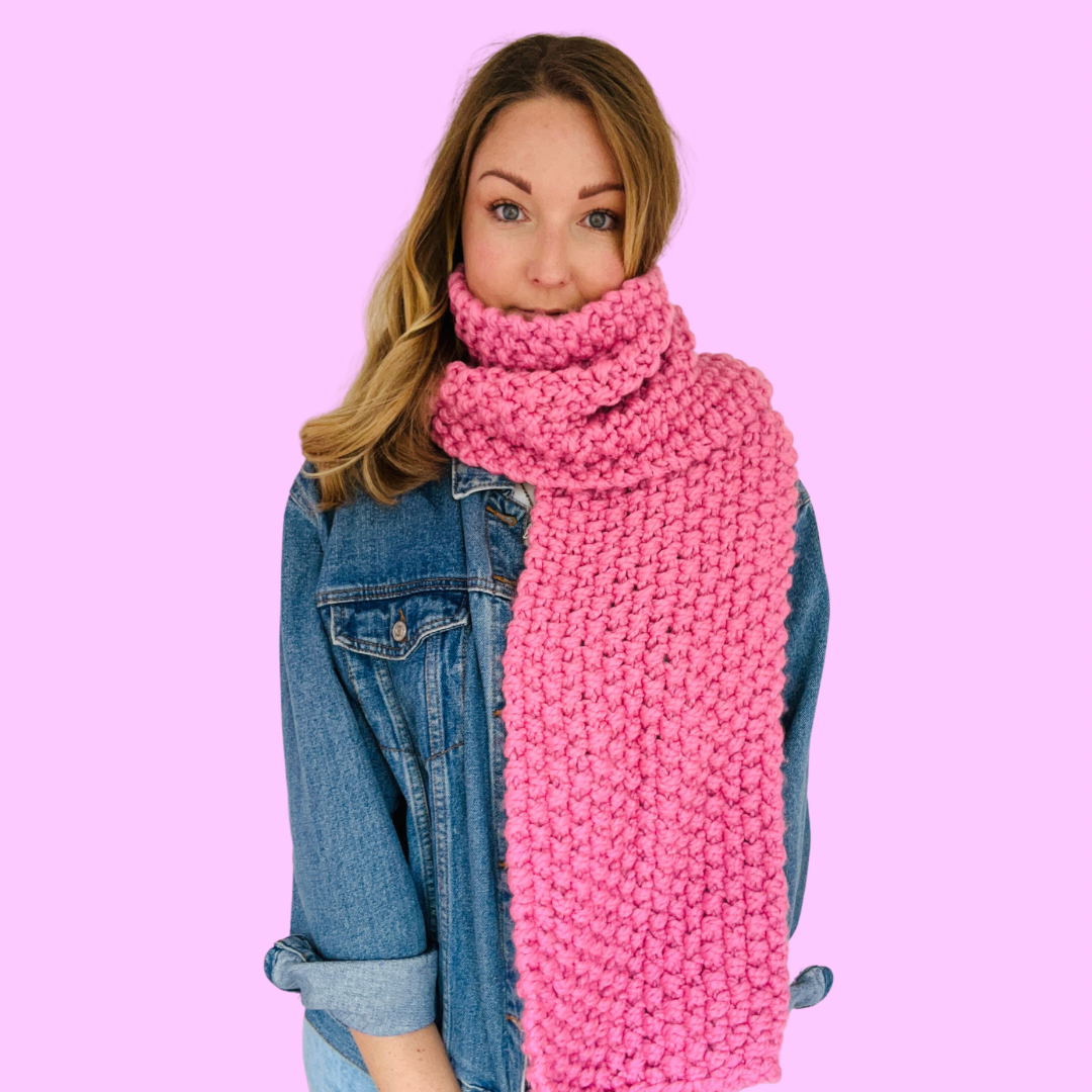 chunky scarf knitting pattern
