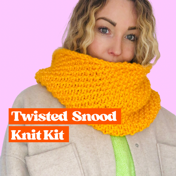 twisted snood knit kit