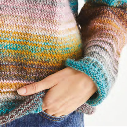 Sirdar jewelspun aran sweater knit kit