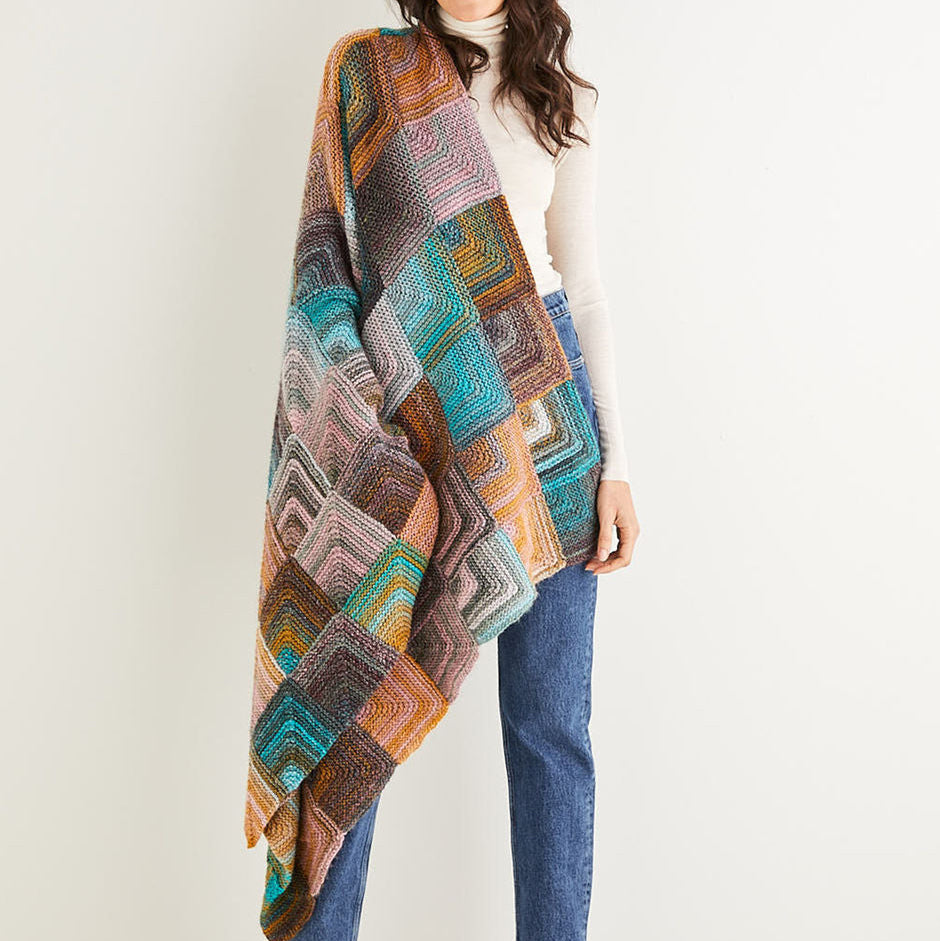 Sirdar jewelspun aran blanket knit kit