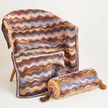 Sirdar jewelspun aran blanket and cushion crochet kit