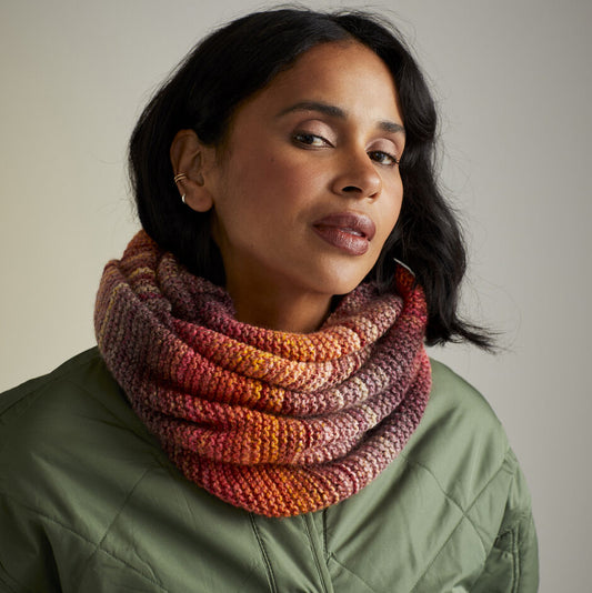 Sirdar jewelspun snood knit kit