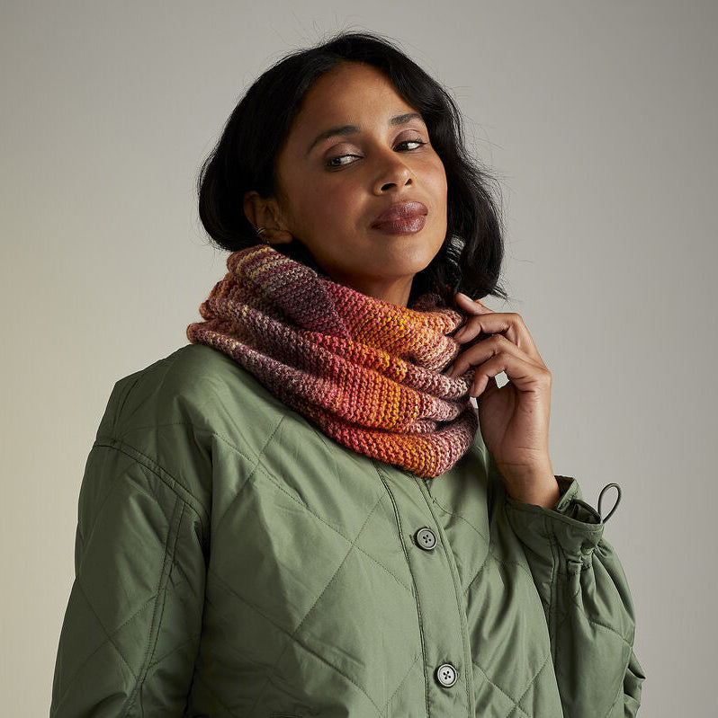 Sirdar jewelspun snood knit kit