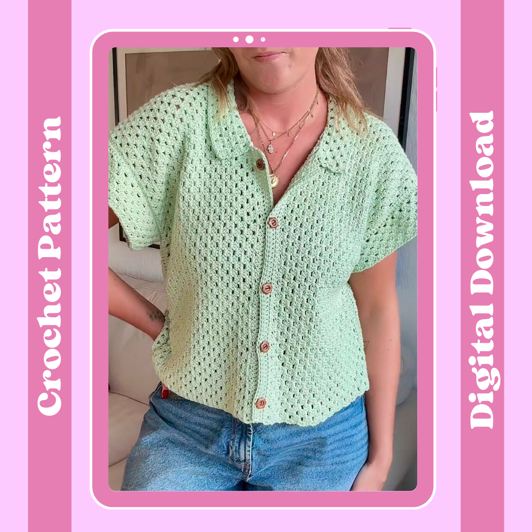 The Maya shirt crochet pattern | summer crochet pattern | digital crochet pattern