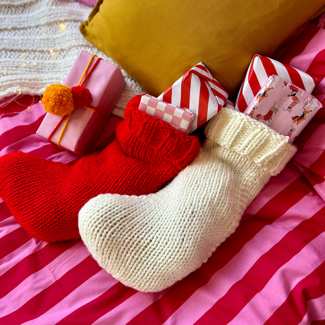 Christmas stocking knitting kit