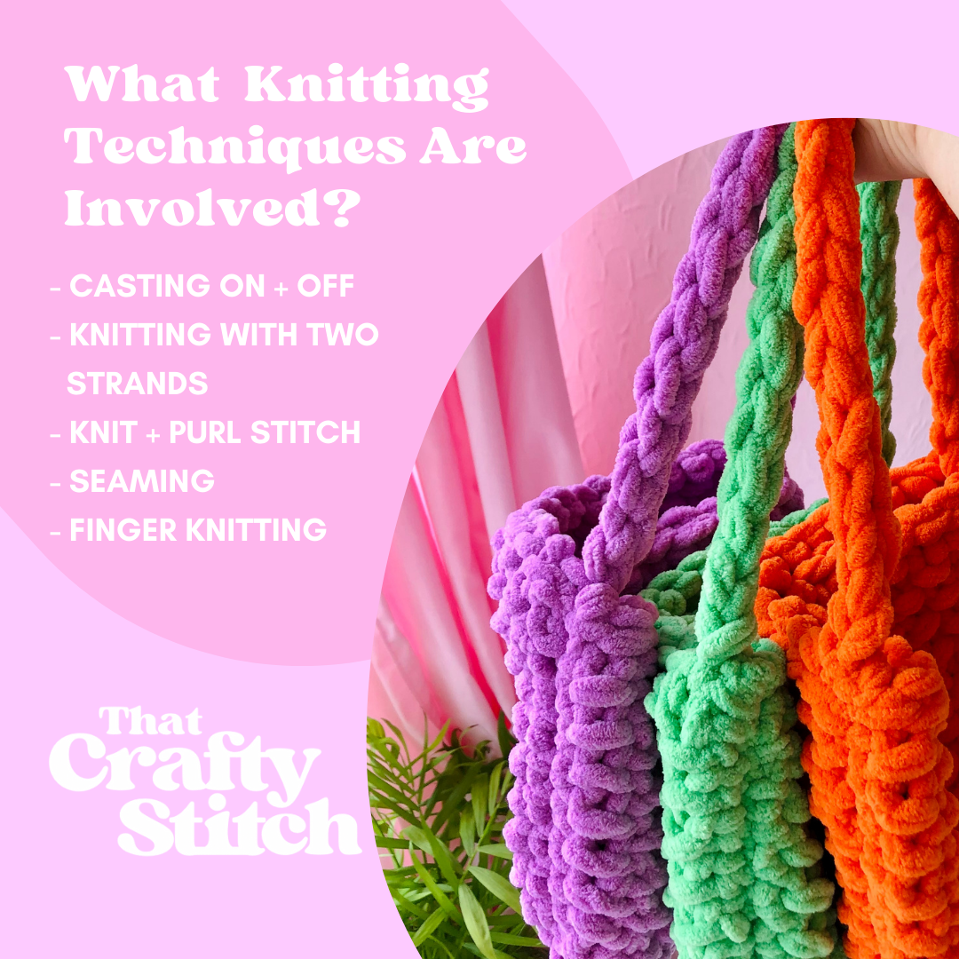 Knitting Pattern - Bubble Bag