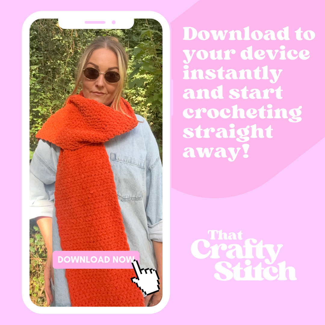 Crochet squishy scarf pattern | digital crochet pattern | beginner friendly crochet scarf pattern