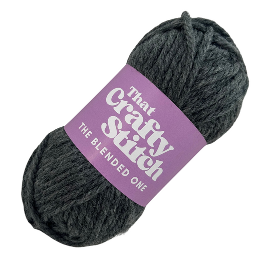 super chunky wool blend yarn - Charcoal grey