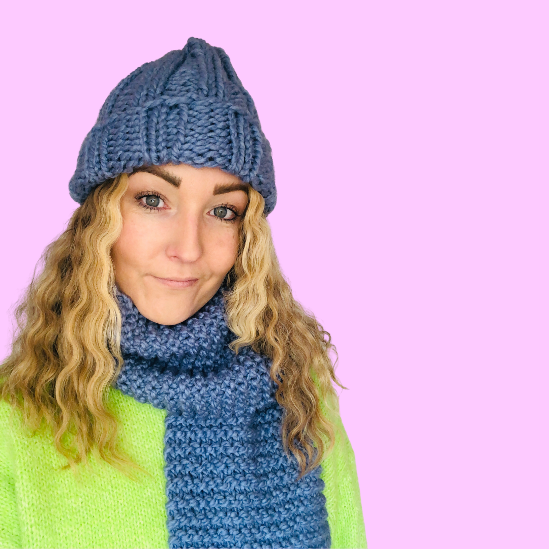 scarf and beanie knitting pattern