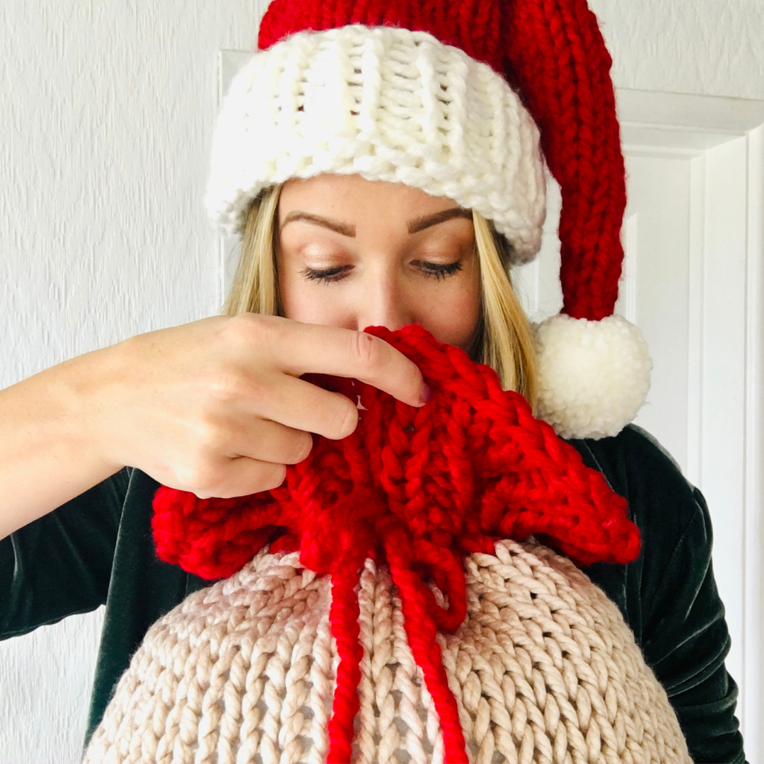 santa sack knitting kit