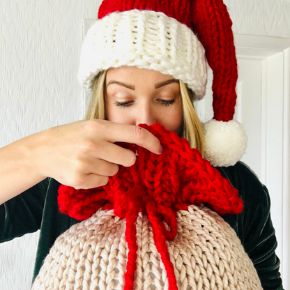 santa sack knitting kit