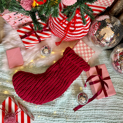 Christmas stocking knit kit