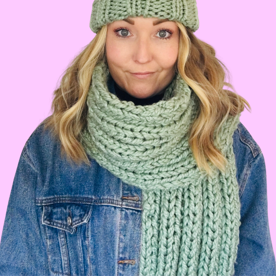 hat and scarf knitting pattern