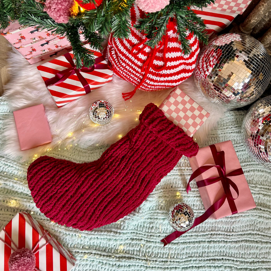 Knitting Pattern - Squishy Christmas Stocking