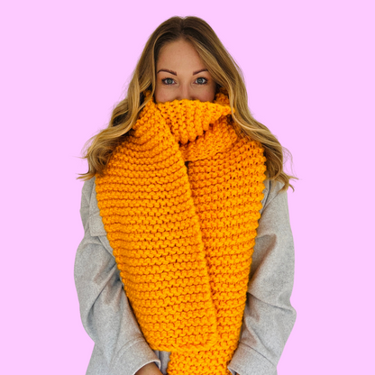 KNITTING KIT - Chunky Knit Stitch Scarf