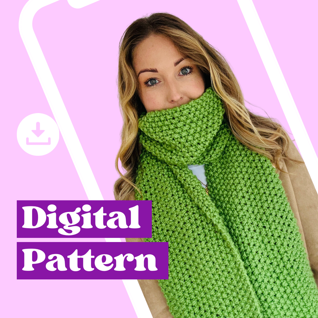 seed stitch scarf knitting pattern