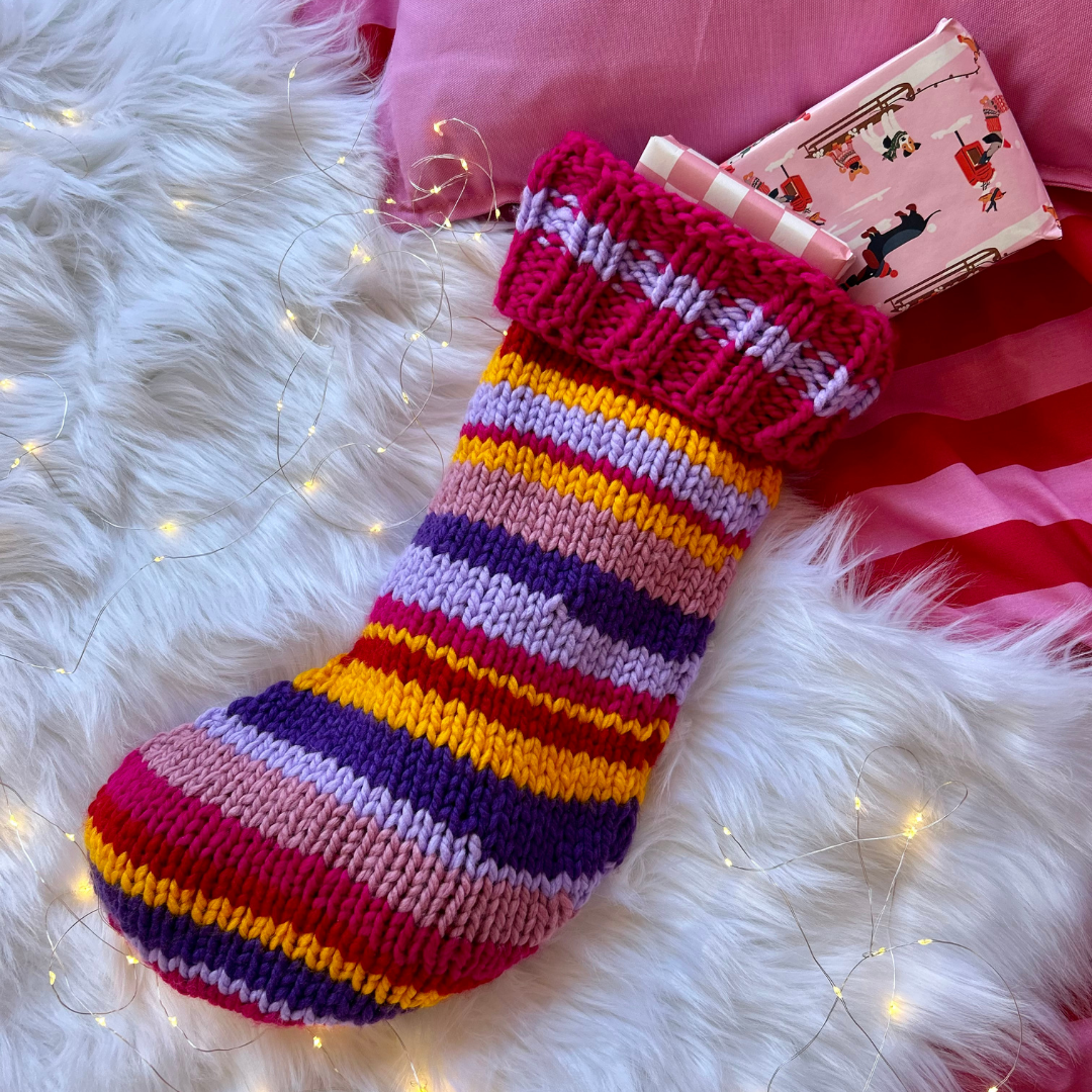 Christmas stocking knitting kit