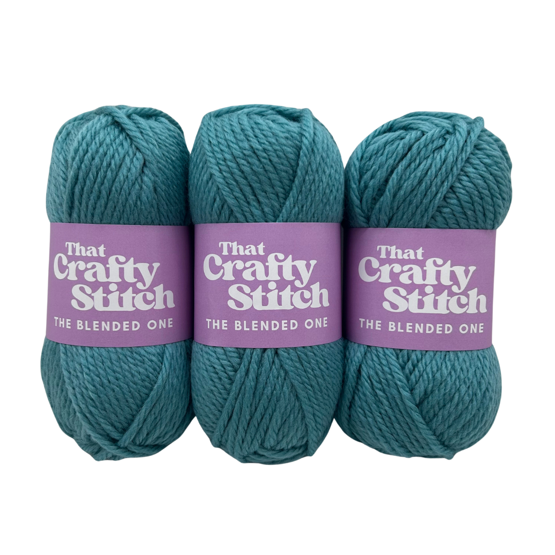 super chunky wool blend yarn teal