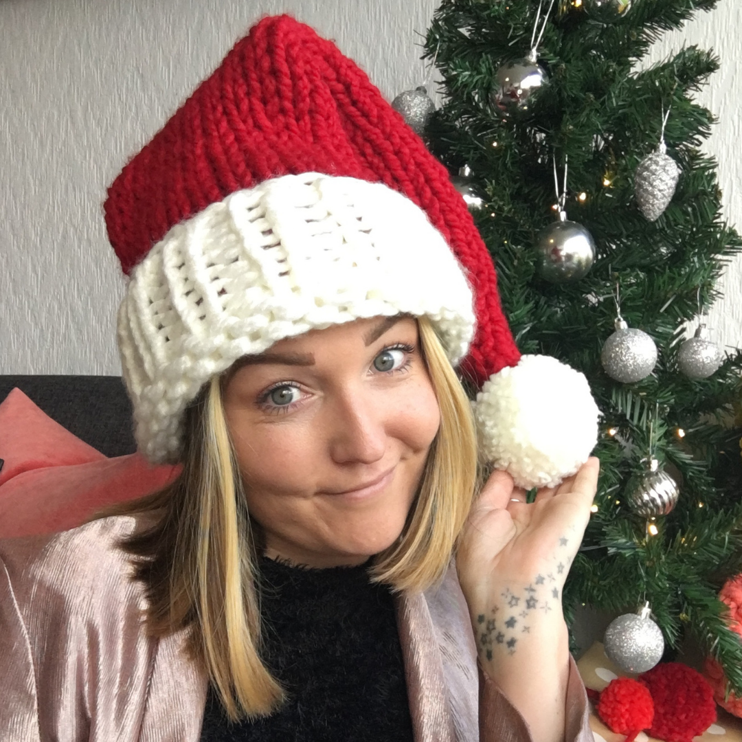 KNITTING KIT - Chunky Santa Hat