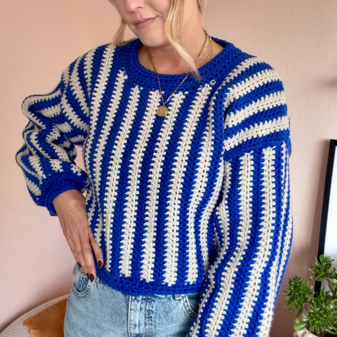 Sophie Jumper crochet kit | beginner friendly crochet kit | DIY crochet | chunky cardigan 