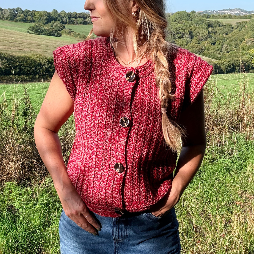 Sophie Button Tank Top Crochet pattern | digital crochet pattern | crochet tank top | autumn crochet project