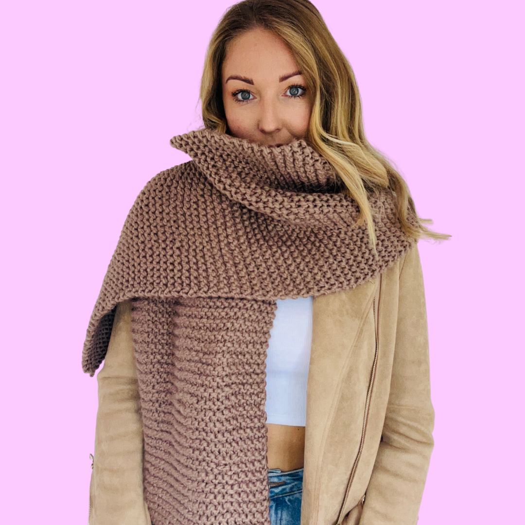 blanket scarf knitting pattern