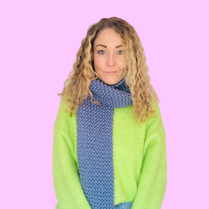 beginner scarf knitting kit