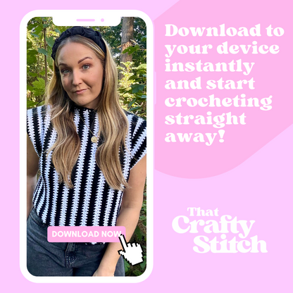 Wednesday tank Top crochet pattern | digital pdf crochet pattern | beginner friendly crochet tank top