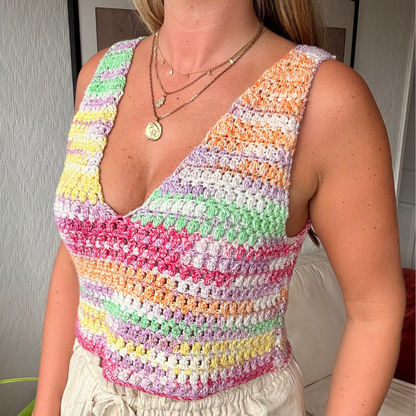 Mabel Cami Cotton Waves Crochet Kit | summer crochet kit | DIY crochet kit