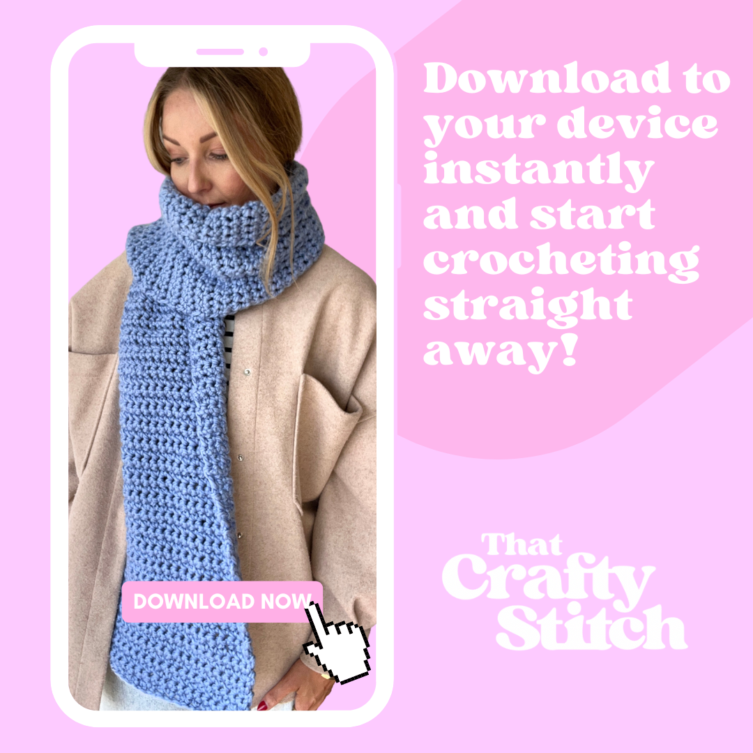 Beginner crochet scarf crochet pattern