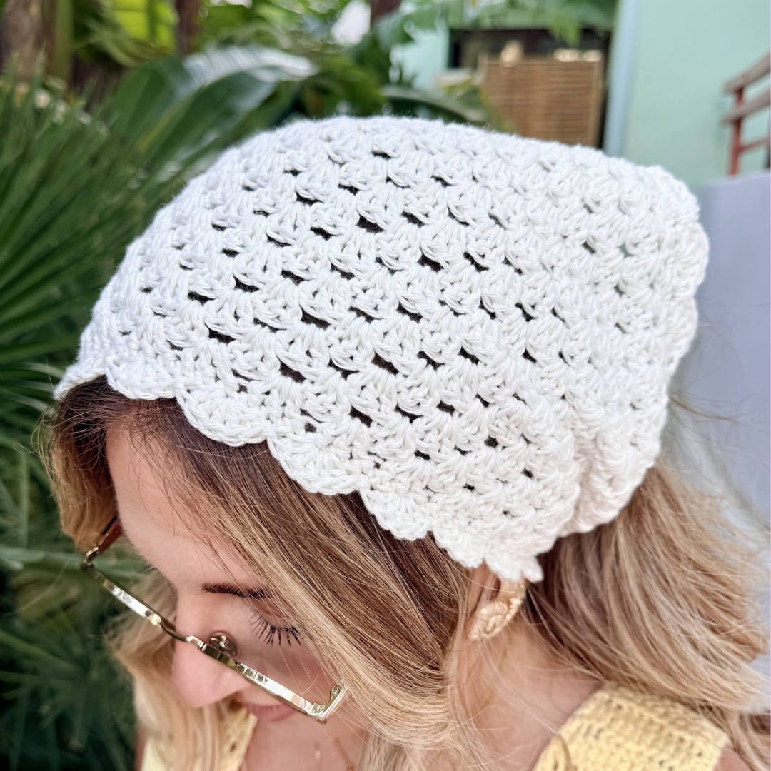 Anna bandana crochet kit | beginner crochet kit | summer crochet | scandi style 