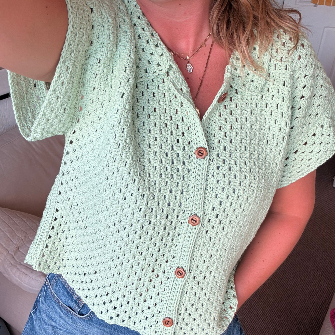The Maya shirt crochet pattern | summer crochet pattern | digital crochet pattern