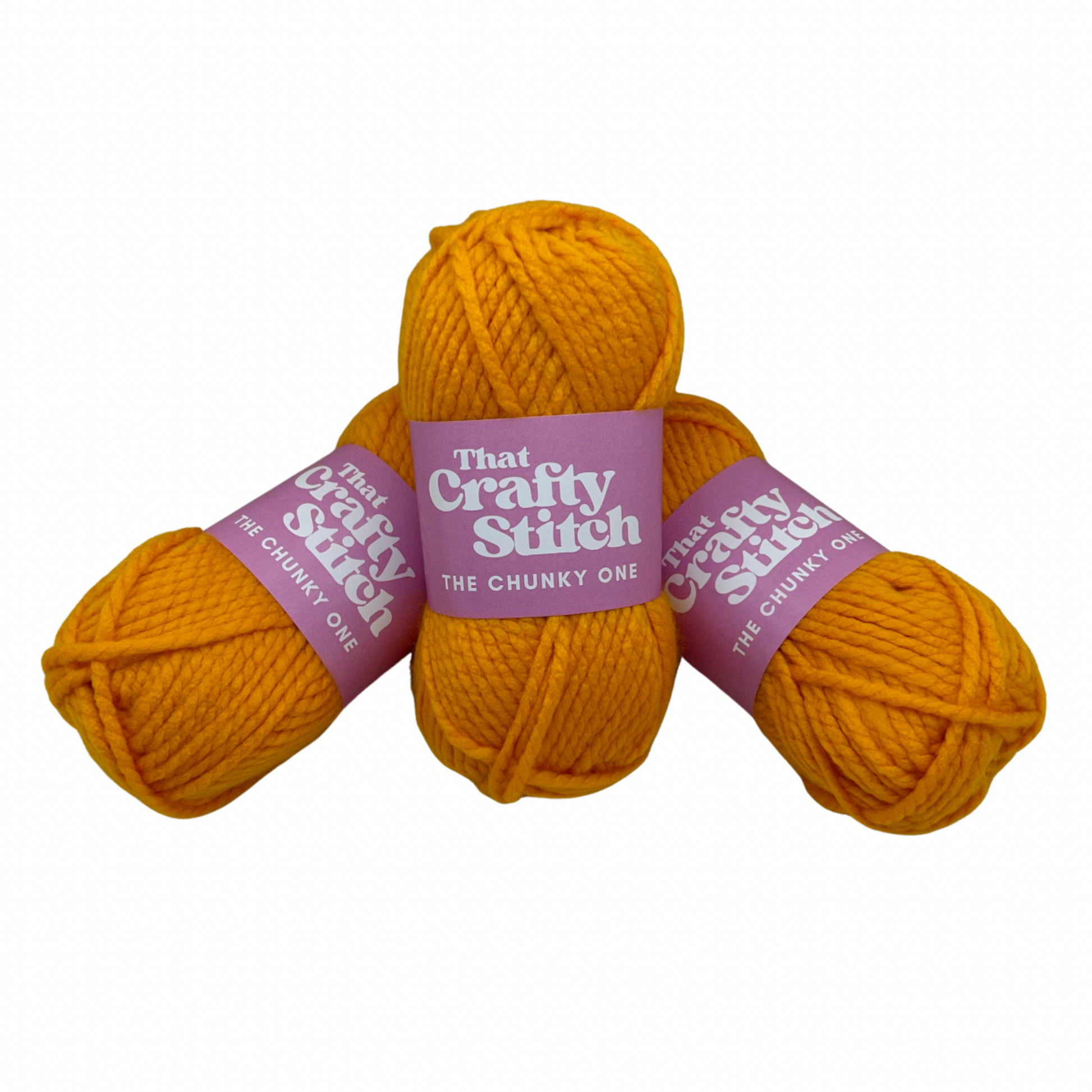 Yellow super chunky yarn