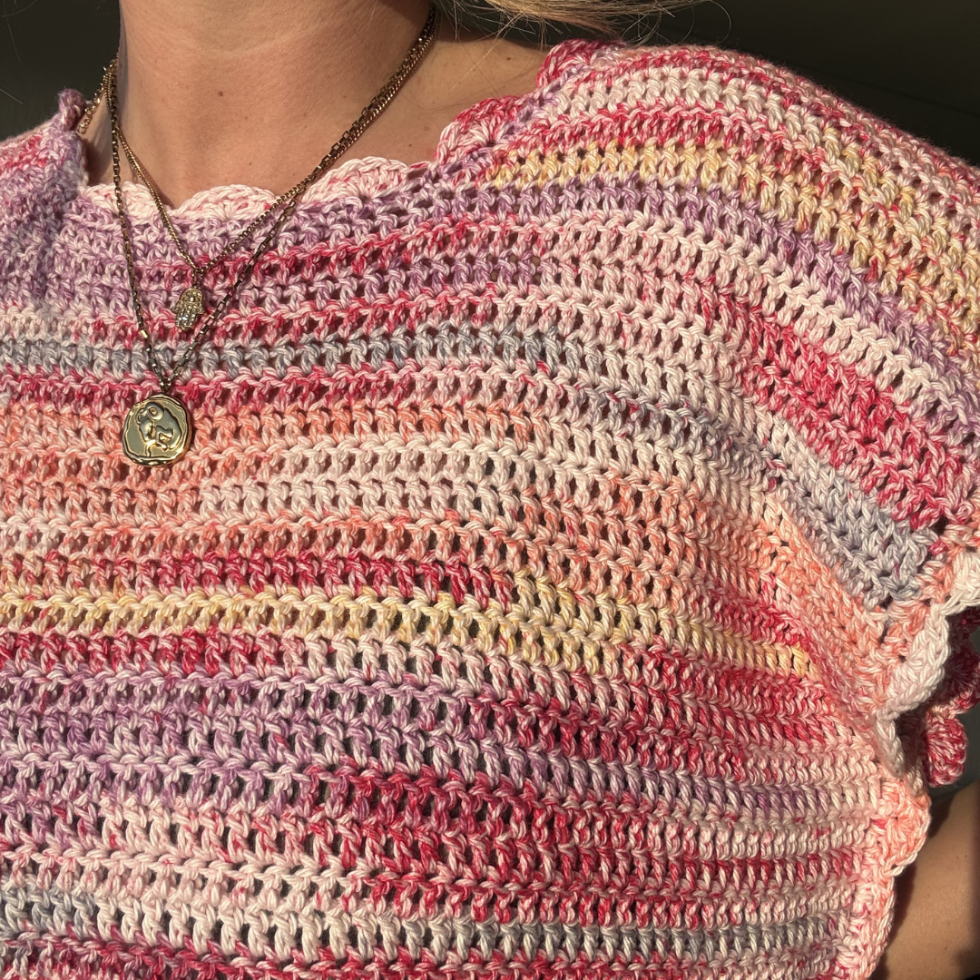 Hallie tee - summer crochet kit | DIY crochet kit | beginner friendly 