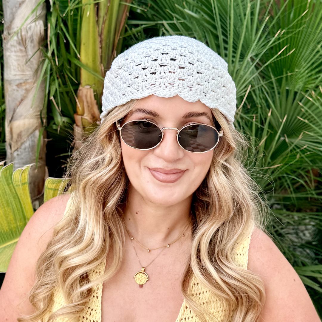 Anna Bandana Crochet Pattern | digital crochet pattern | scandi style bandana | croche tutorial
