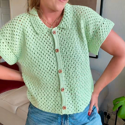 The Maya shirt crochet pattern | summer crochet pattern | digital crochet pattern