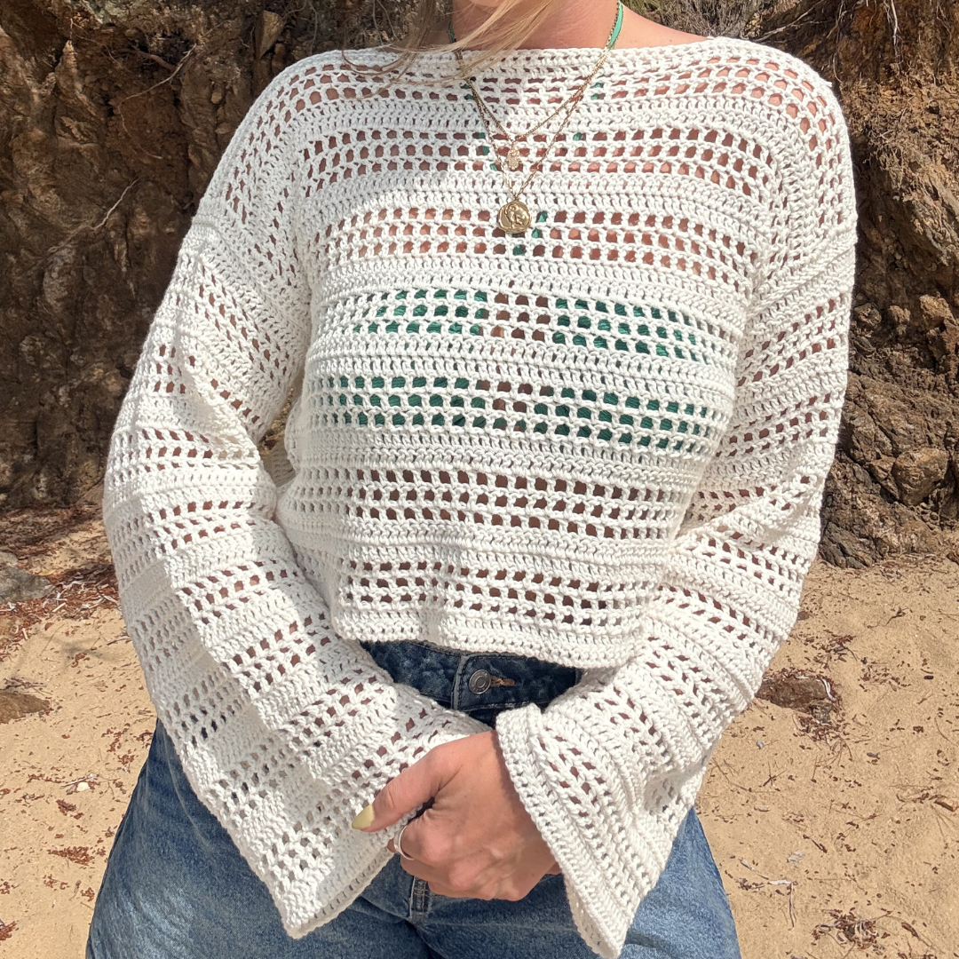 Capri Tee Crochet Kit | Beginner friendly crochet kit | summer top crochet kit | DIY crochet kit