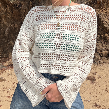 Capri Tee Crochet Kit | Beginner friendly crochet kit | summer top crochet kit | DIY crochet kit