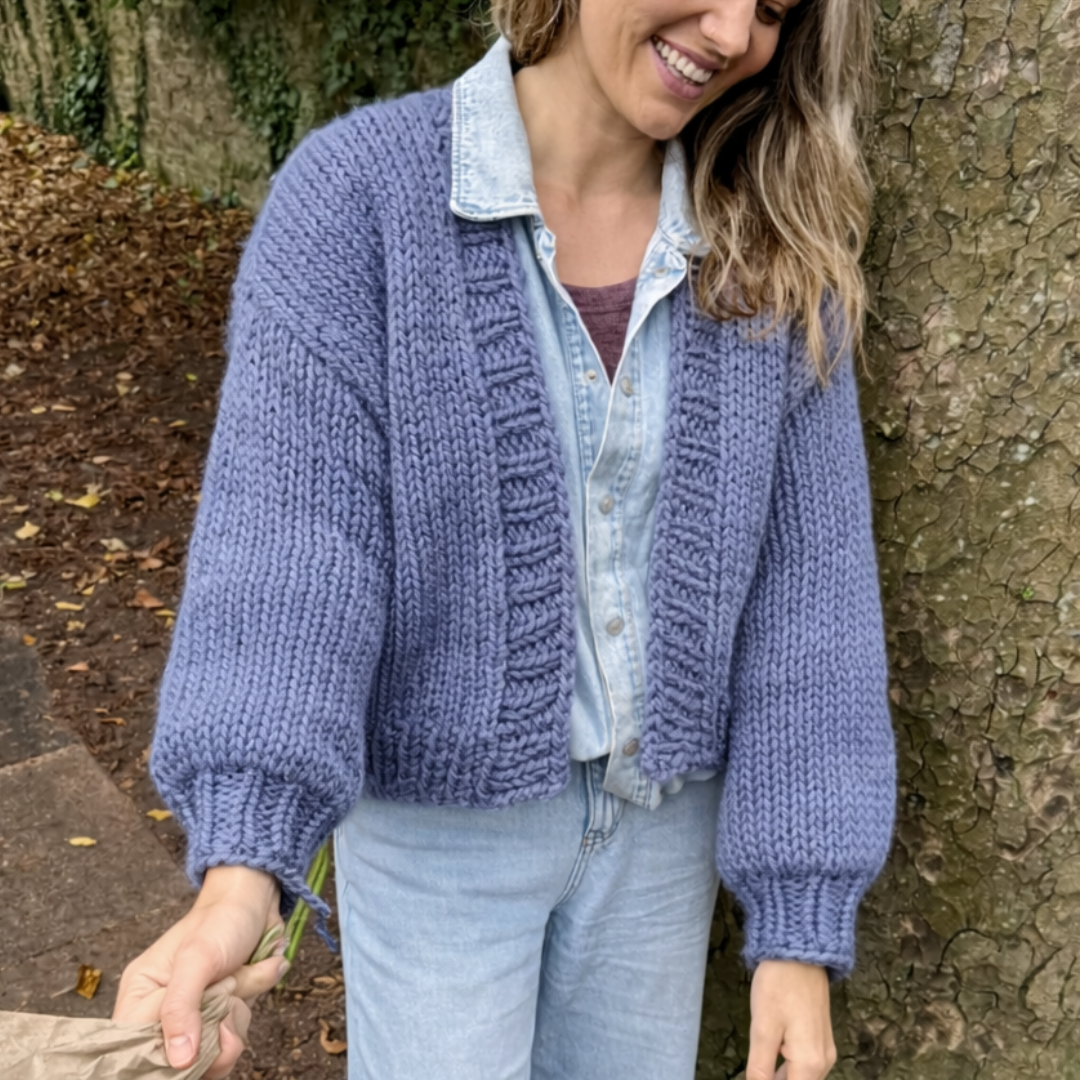 Margo Cardigan knitting pattern | digital knitting pattern | super chunky cardigan knitting pattern | digital download