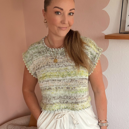 KNITTING KIT - Maddie Tee - Cotton Waves