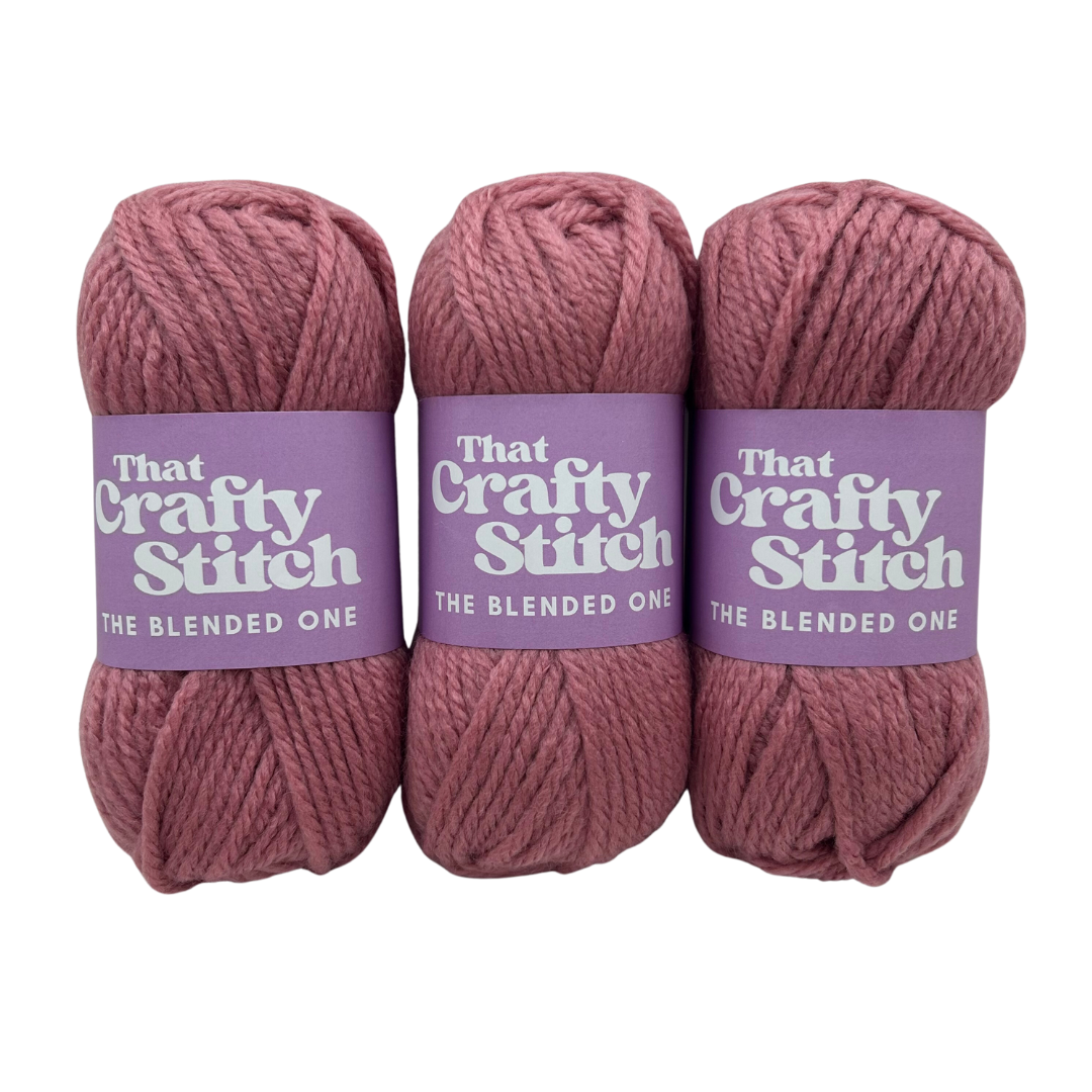 super chunky wool blend yarn rose pink
