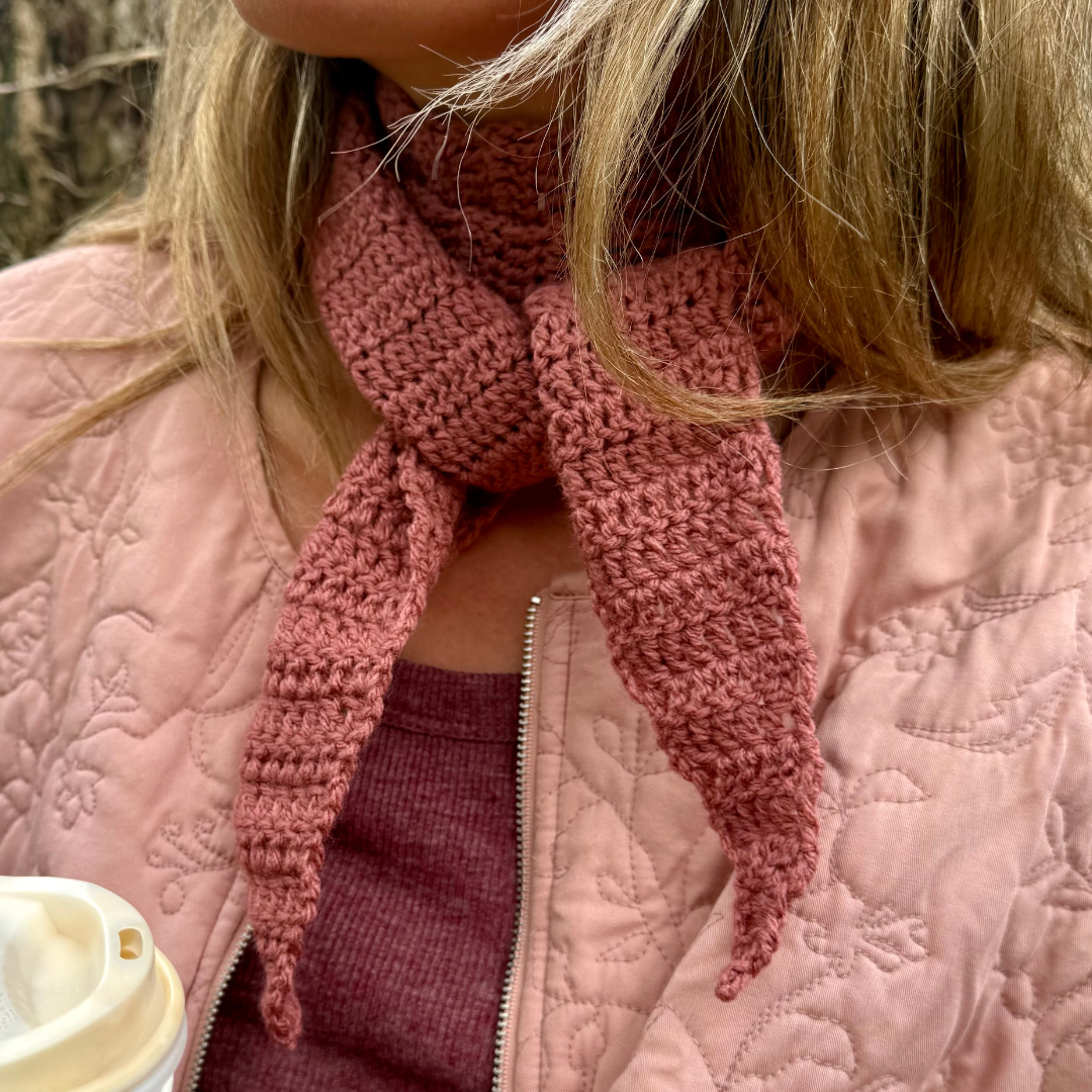 crochet neckerchief kit | beginner crochet kit | neck scarf crochet kit