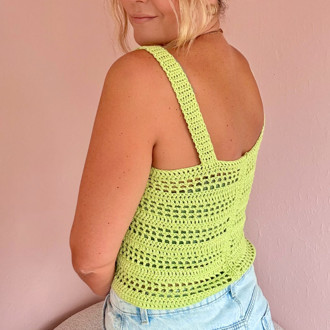 Capri cami crochet top kit | Summer crochet top | beginner friendly crochet | DK cotton crochet top kit | crochet DIY kit
