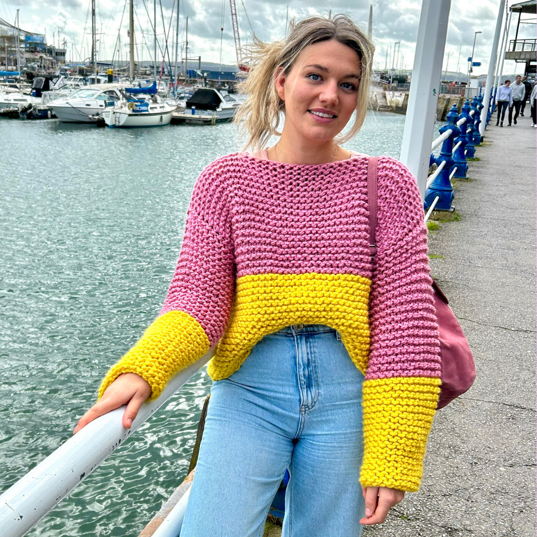 beginner jumper digital knitting pattern