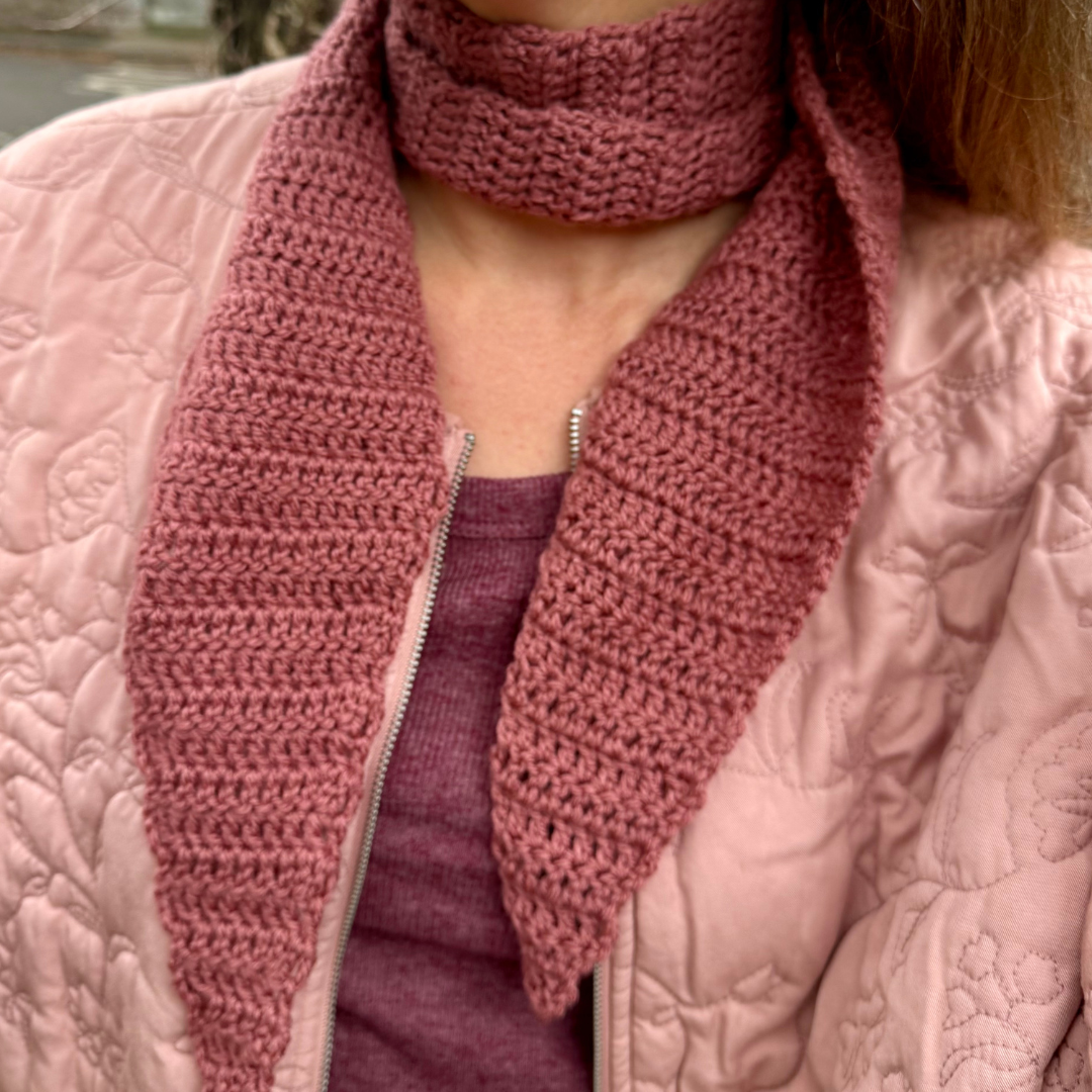 crochet neckerchief kit | beginner crochet kit | neck scarf crochet kit