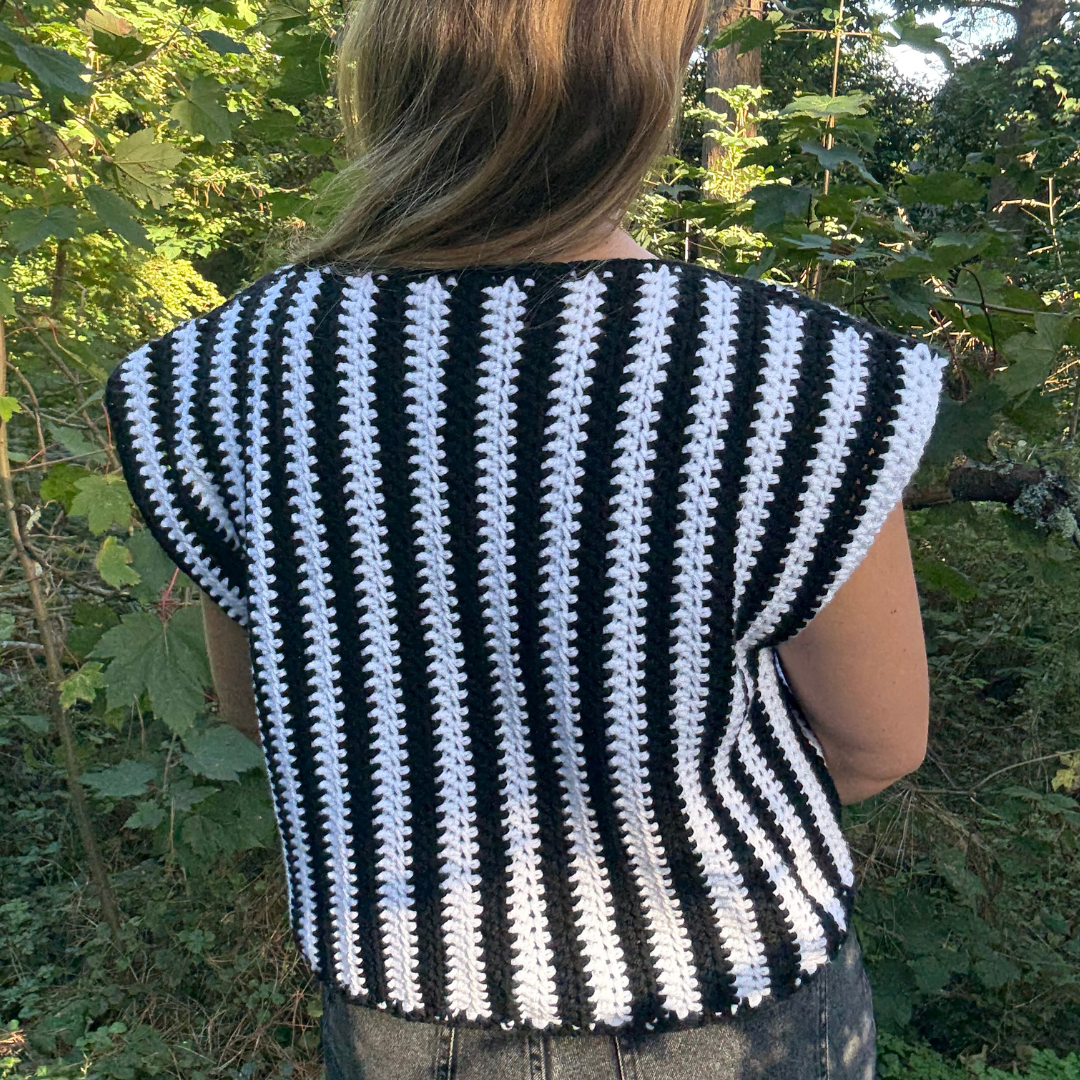 Wednesday tank Top crochet pattern | digital pdf crochet pattern | beginner friendly crochet tank top