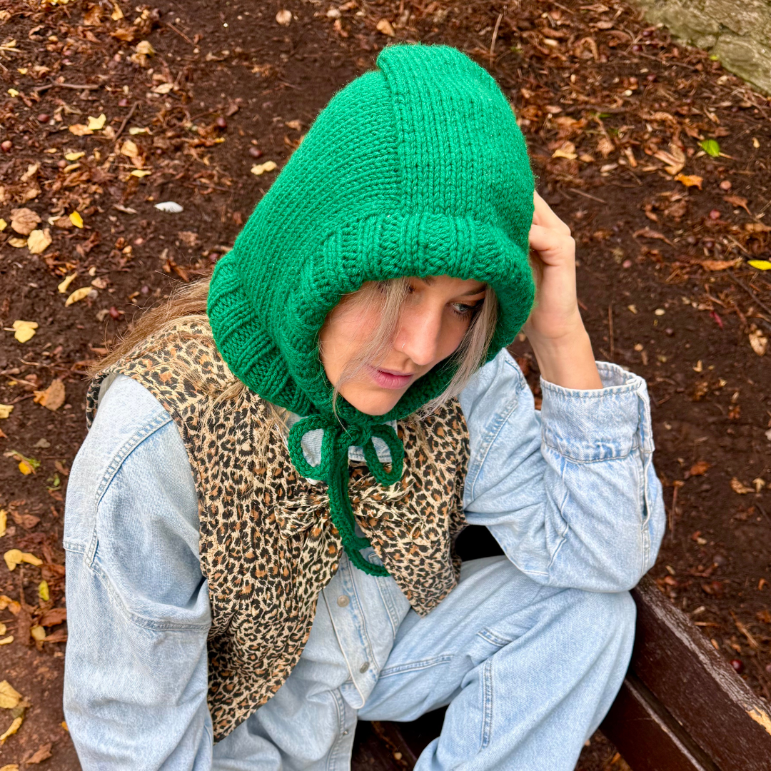 Knitted hood digital pattern | confident beginner intermediate level knitting pattern | digital knitting pattern