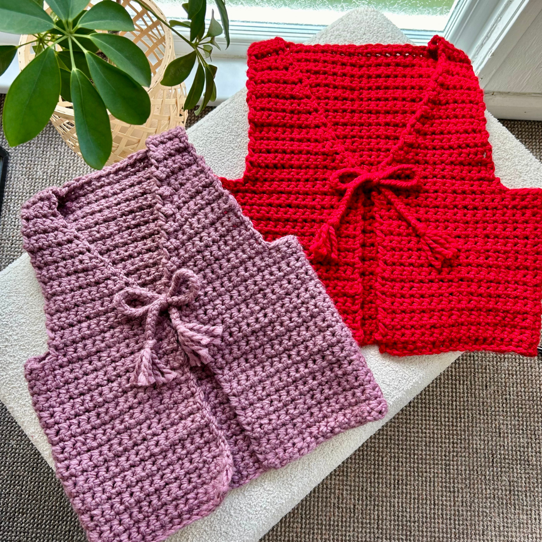Tessa tie front crochet top pattern - beginner friendly digital crochet pattern